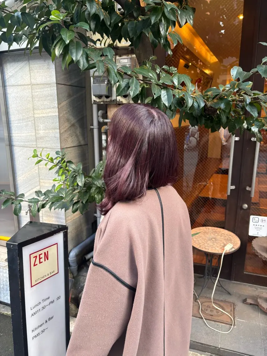 《ブリーチなしWカラー》 ダメージ最小限艶髪カラー+ケアトリートメントの写真