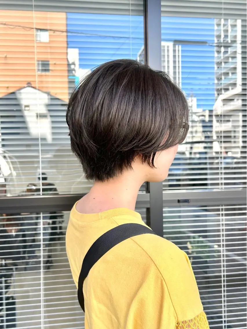 ショート カラー 透明感カラー カット ヘアカラー 鈴木 よつはのヘアスタイル