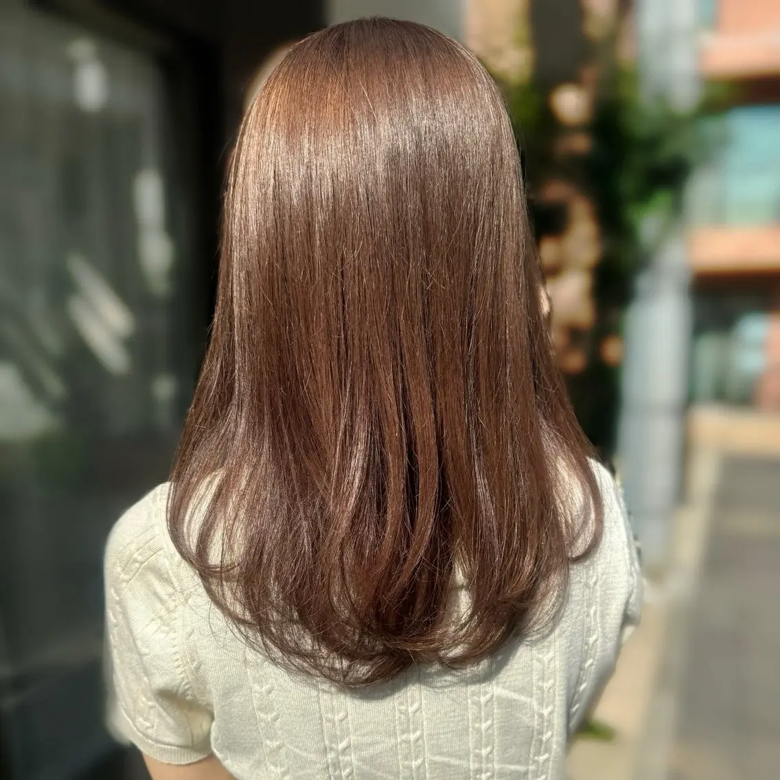 セミロング カラー ブリーチなしカラー kana🐱のヘアスタイル