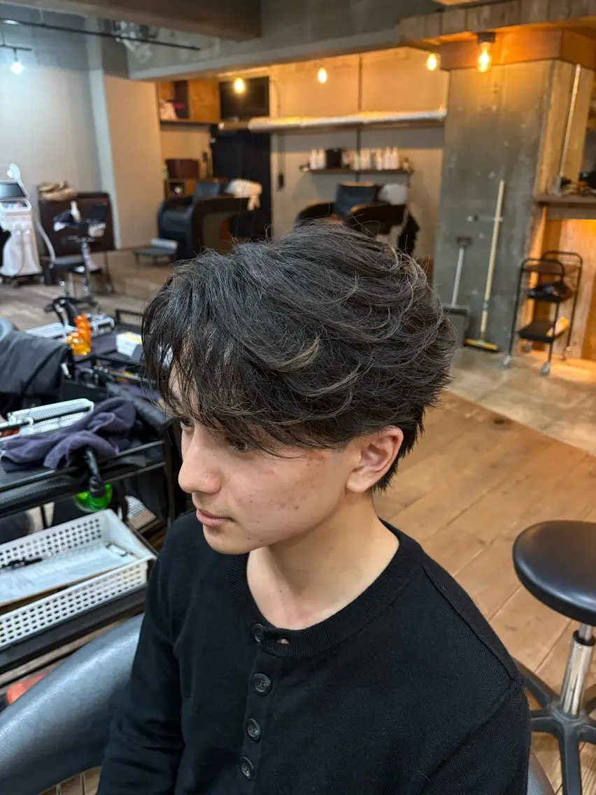 ショート パーマ カット パーマ ミニモ限定激安 /束感ヘア/そうたのヘアスタイル