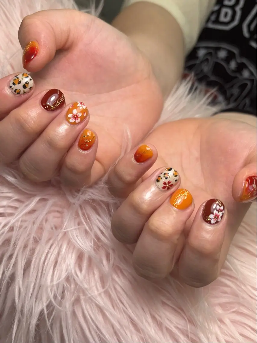 ショート 藤原 亜里沙のネイルデザイン