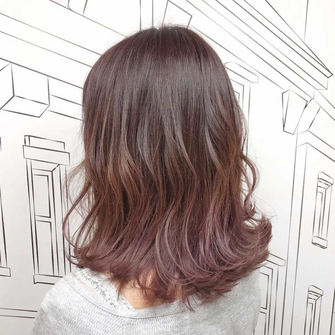 ミディアム カラー バレイヤージュ 外国人風カラー レイヤーカット TOMOKA 艶髪/髪質改善🫧のヘアスタイル