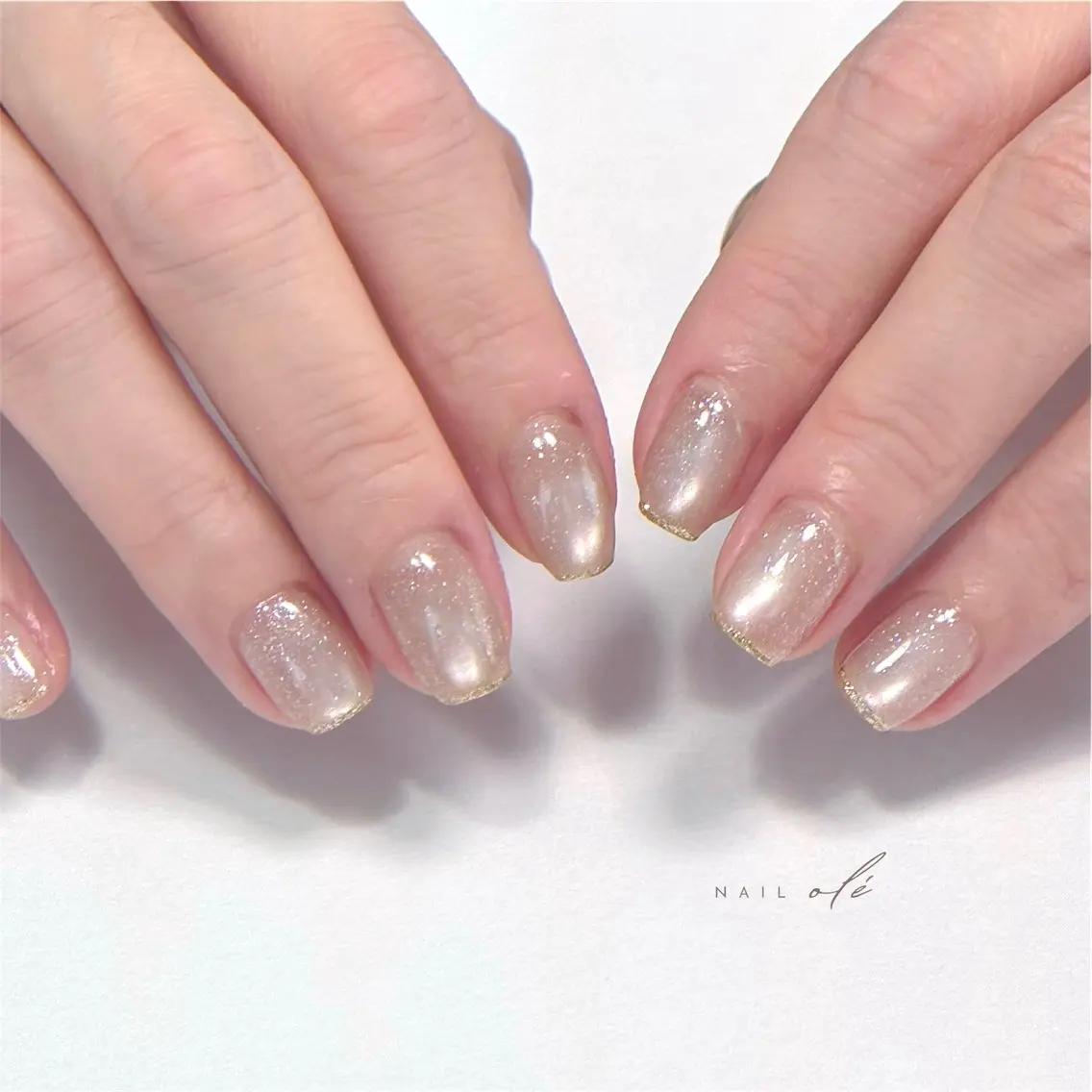 ネイル フラッシュネイル フラッシュマグ マグネットネイル オフィスネイル シンプルネイル ハンドネイル NAIL oleのネイルデザイン