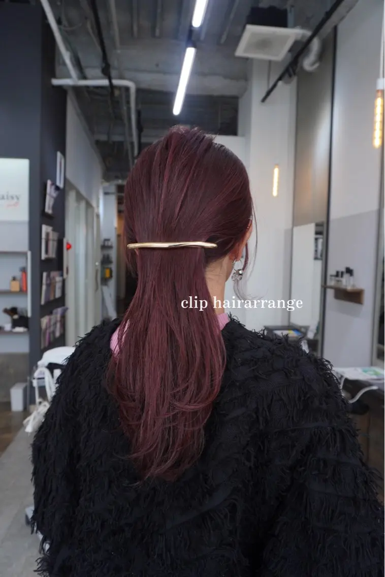 セミロング カラー ヘアアレンジ 簡単アレンジ 福岡ヘアセット/ 髪質改善/ayaneのヘアスタイル