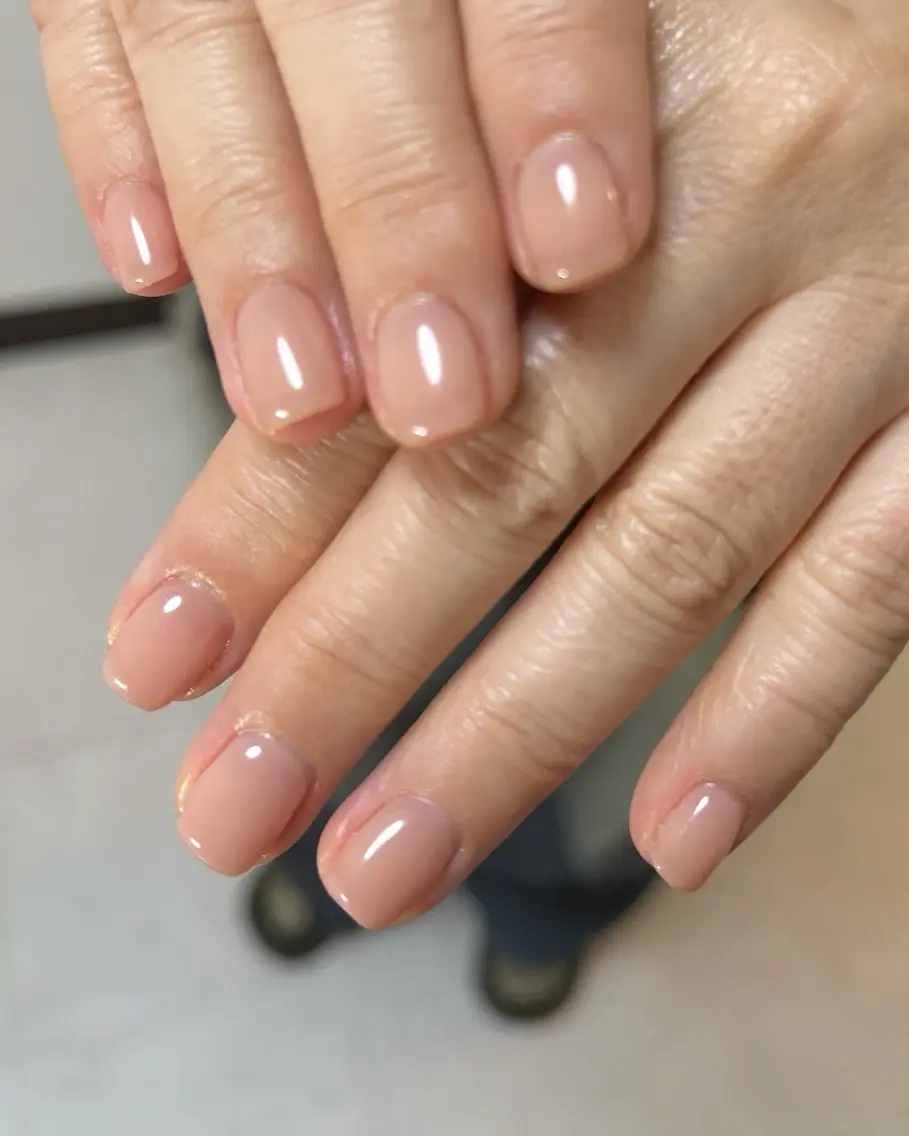 ネイル ワンカラーネイル ハンドネイル ten nail salon　かえでのネイルデザイン