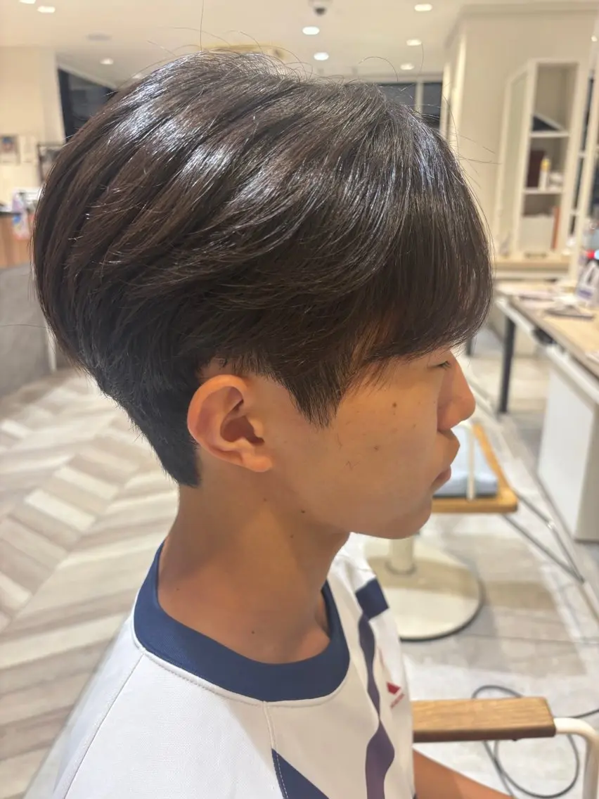 メンズ カット 縮毛矯正 縮毛矯正/ 髪質改善 /ショート 圍 崇行のヘアスタイル