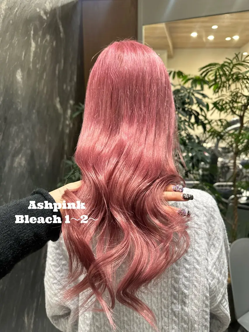 ロング カラー ブリーチ ケアブリーチ ダブルカラー ハイトーンカラー ピンクカラー カット ヘアカラー トリートメント 💋ハイトーンデザイ ンヘア💋A'nyuのヘアスタイル