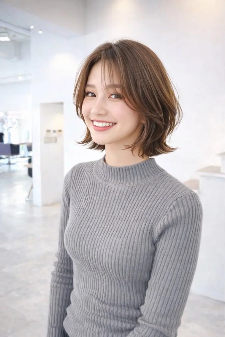 ショート カラー パーマ 学生 カット ヘアカラー トリートメント ORANGE オレンジのヘアスタイル