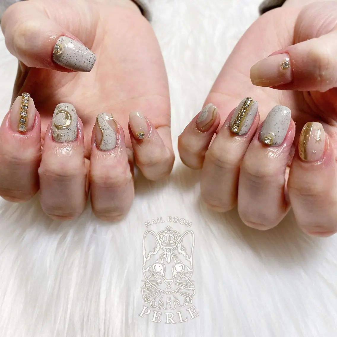ネイル ハンドネイル nail room Perleのネイルデザイン