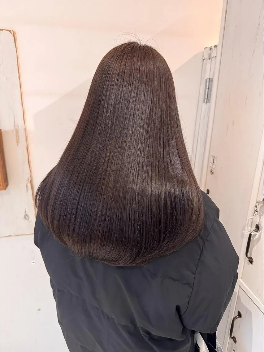 似合わせカット+ブリーチなしダブルカラー+トリートメント¥17500の写真