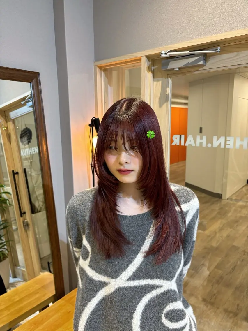 ロング ヘアカラー セト ナツミのヘアスタイル