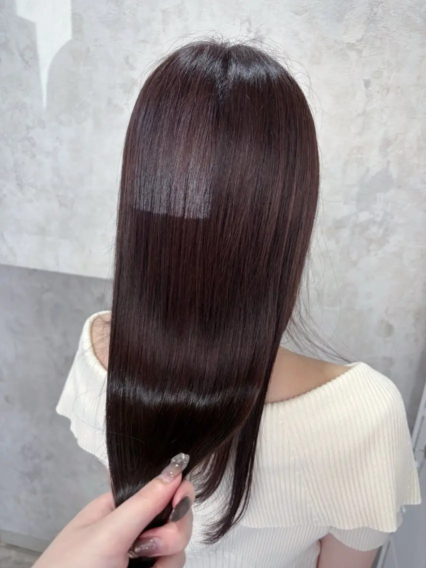 セミロング カラー カット ヘアカラー トリートメント うる艶カラー/美髪 折戸光希のヘアスタイル