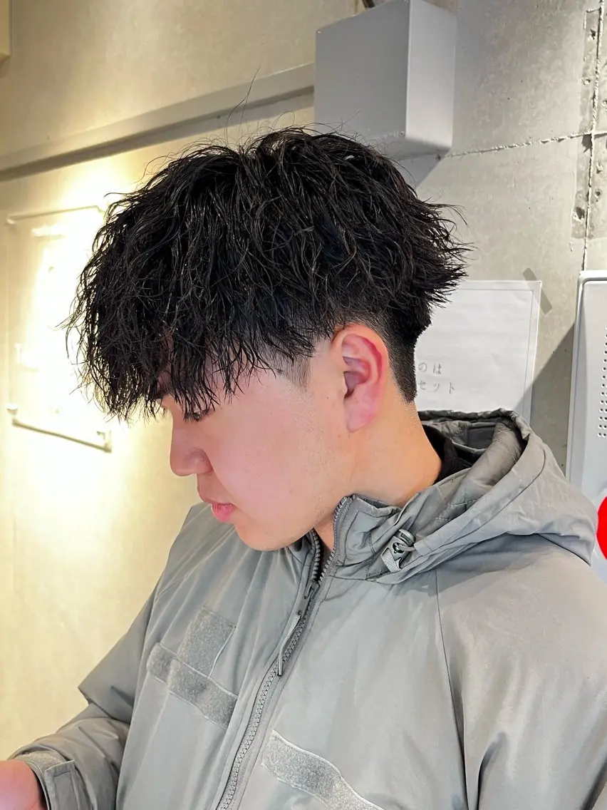ショート パーマ カット パーマ メンズカット パーマ/稲葉のヘアスタイル