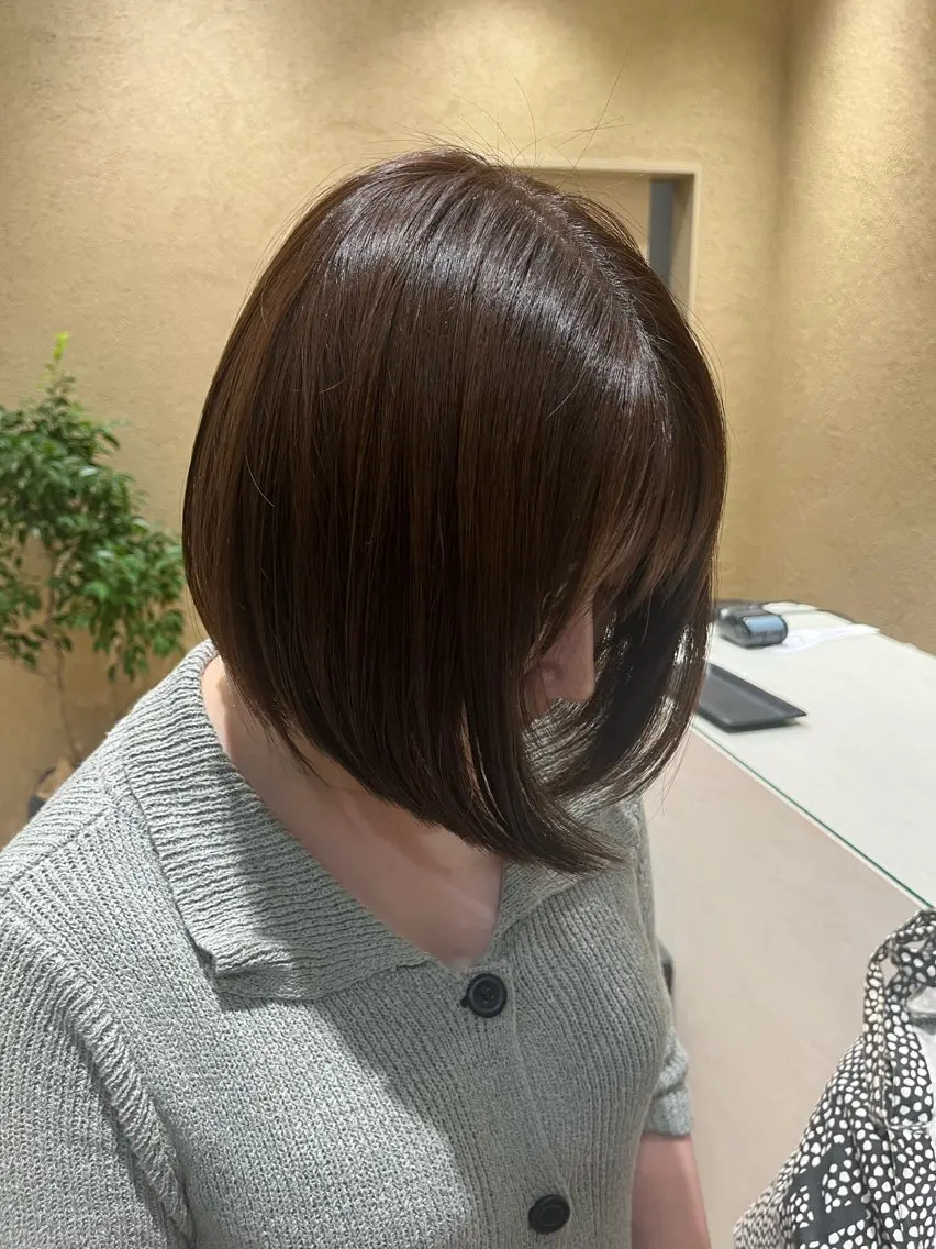 カラー 西舘 柚のヘアスタイル
