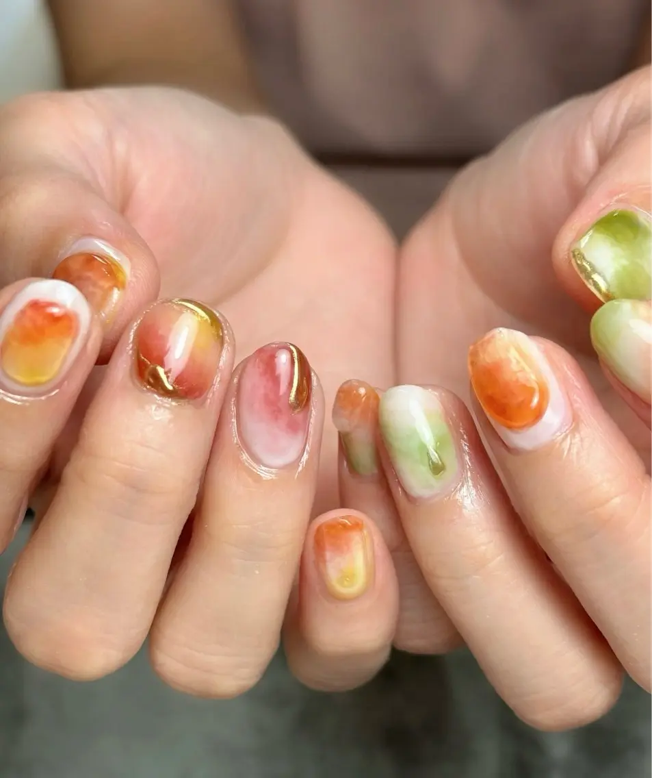 ネイル Qmu nail まりなのネイルデザイン