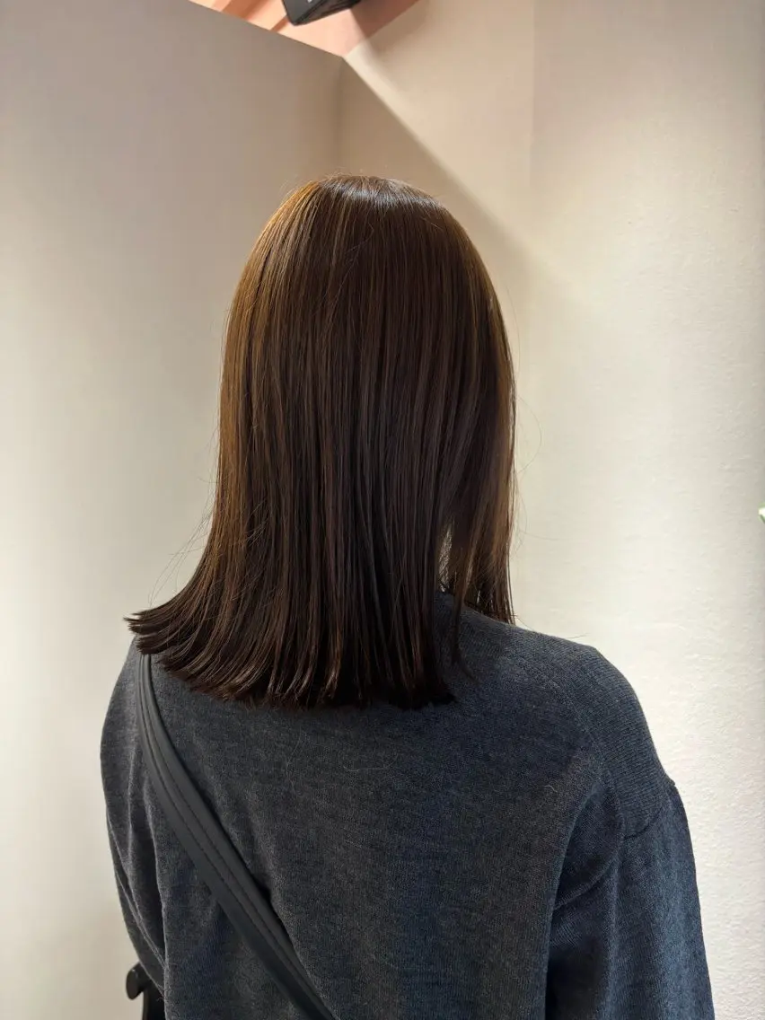 ミディアム ヘアカラー 木下 祐希のヘアスタイル