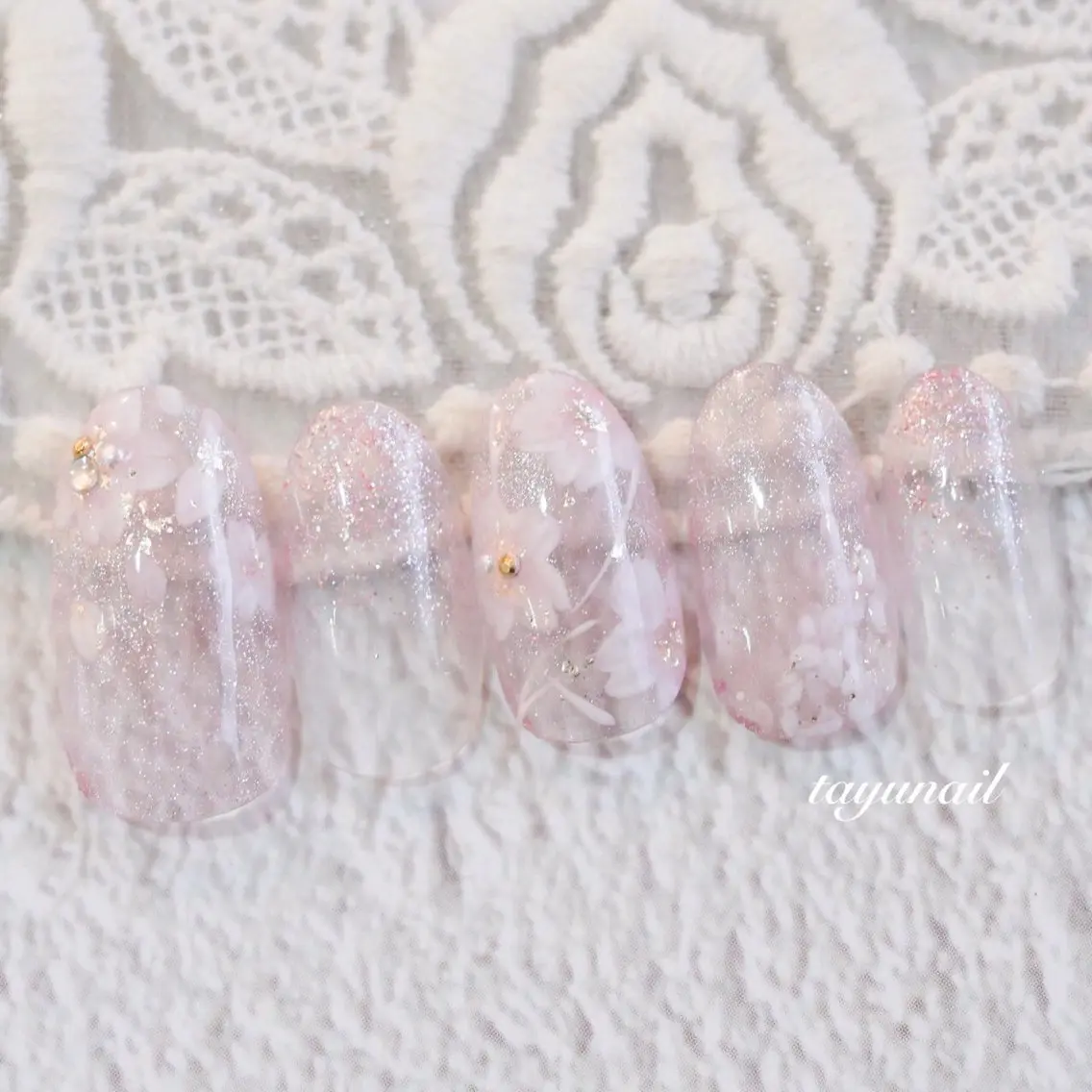 ネイル アートネイル ジェルネイル パラジェル 春ネイル ネイルサロン 【たゆnail】のネイルデザイン
