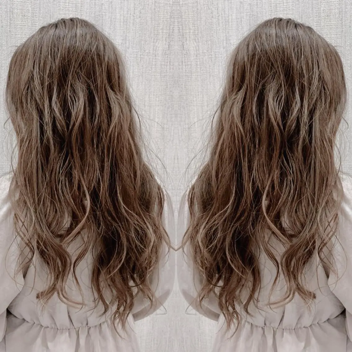 ロング カラー ヘアカラー トリートメント 店長✨レイヤー✖️ 髪質改善✖️韓国ヘアのヘアスタイル