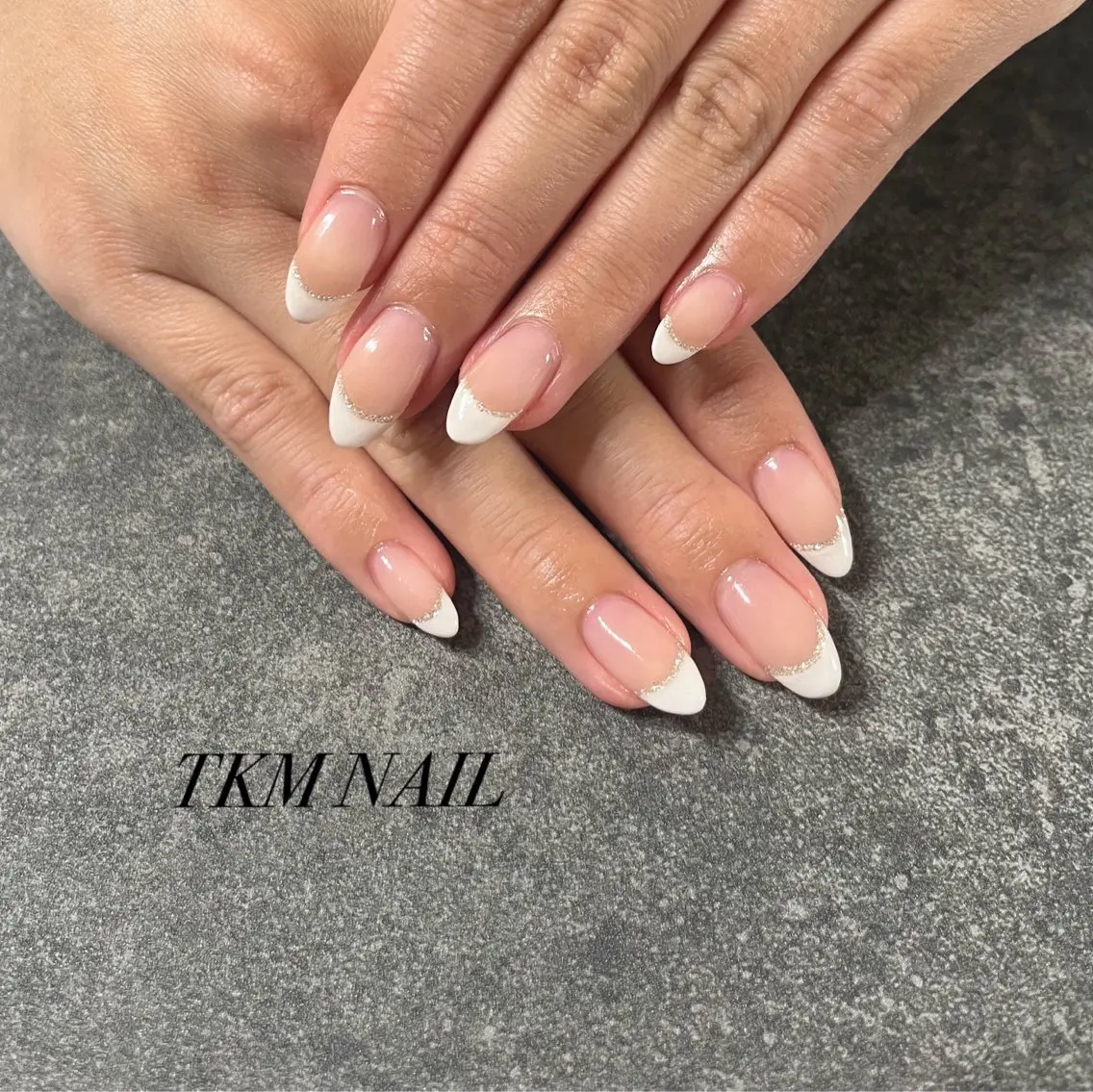 ネイル フレンチネイル グラデーション シンプルネイル ______ TKM  NAILのネイルデザイン