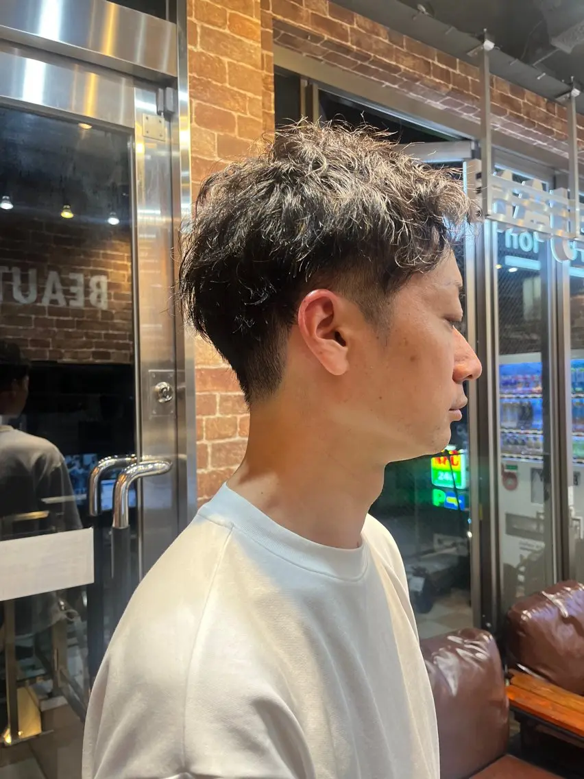 ショート カラー メンズ 久木原 ゆりのヘアスタイル