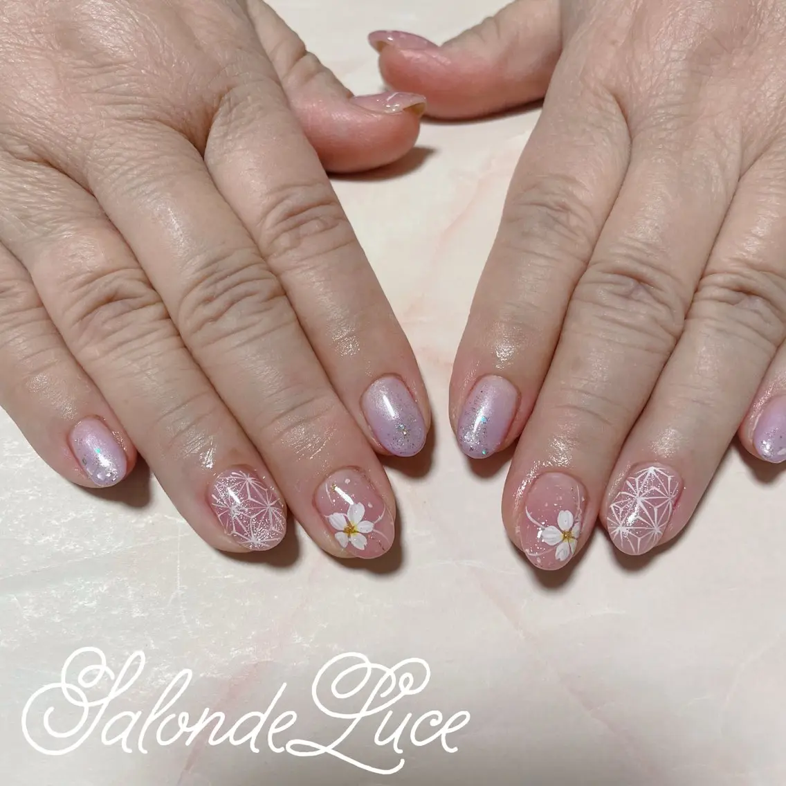 ネイル マグネットネイル 春ネイル Salon de Luceのネイルデザイン