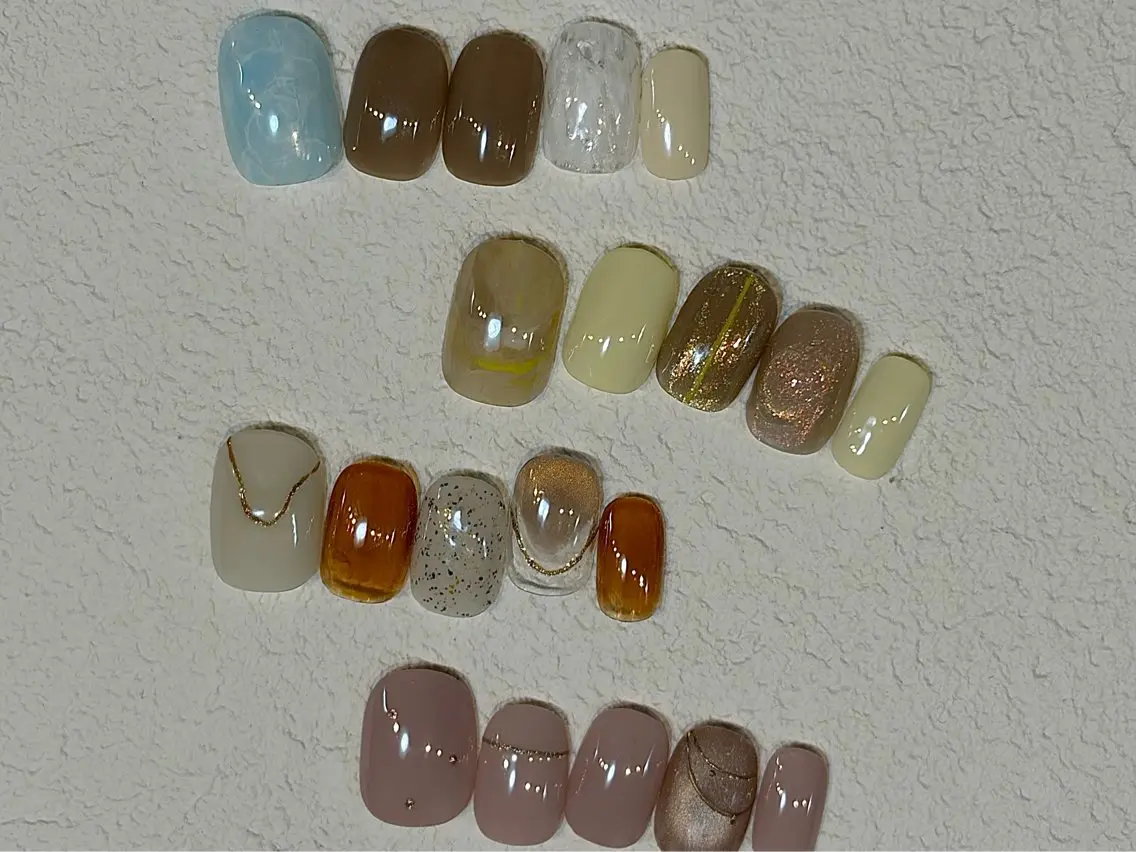 ネイル ジェルネイル 持ち込み ニュアンスネイル オフィスネイル パラジェル calla/南森町/ パラジェルのネイルデザイン