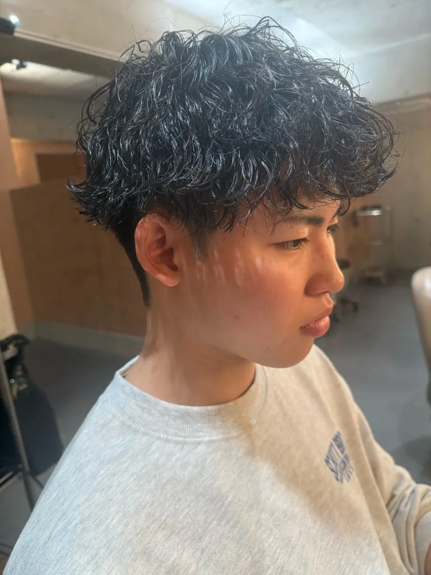 パーマ メンズ Kaz. メンズ平尾・高宮のヘアスタイル