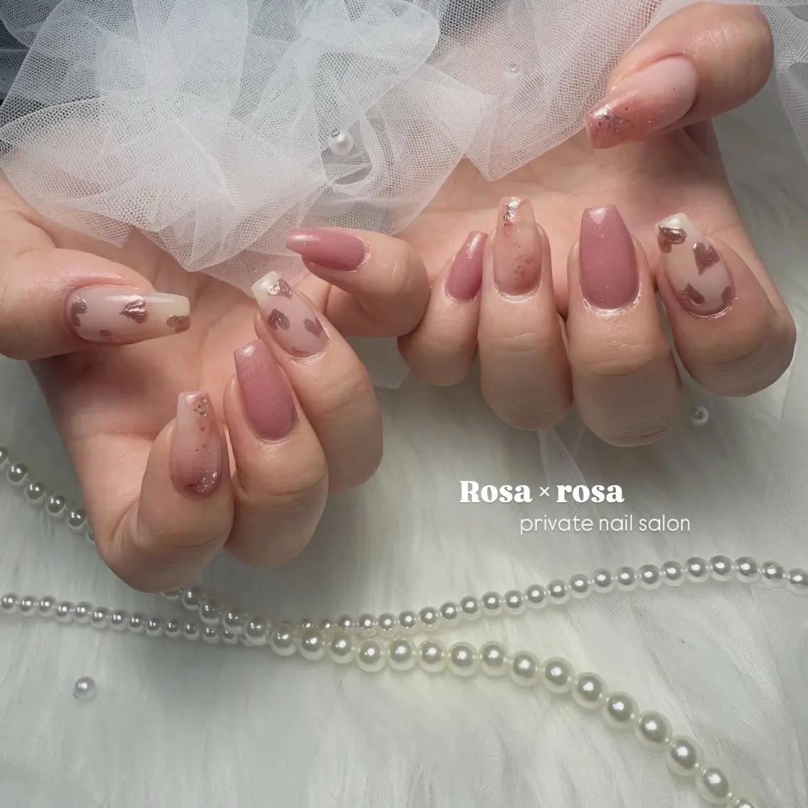 ネイル アートネイル ハンドネイル Rosaxrosa AKANEのネイルデザイン