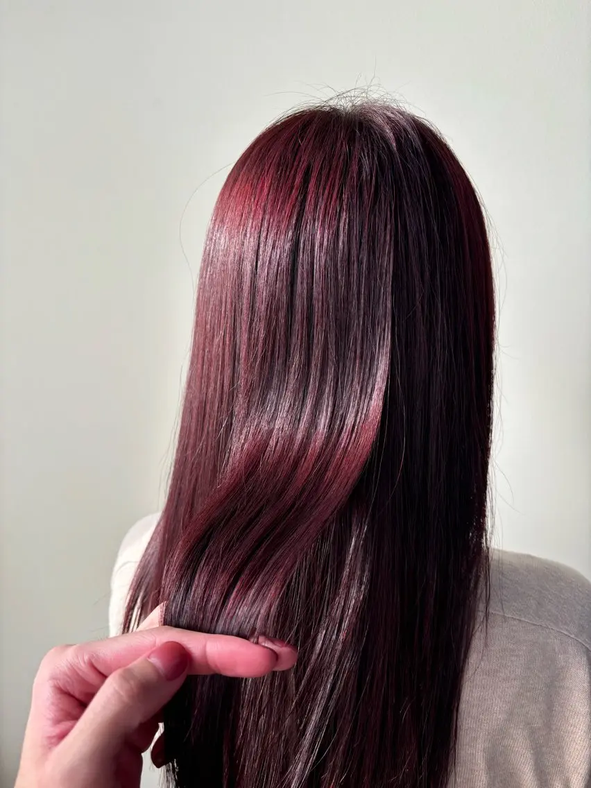 高発色✨暖色カラー🍷🥀+うる艶トリートメント🌱の写真