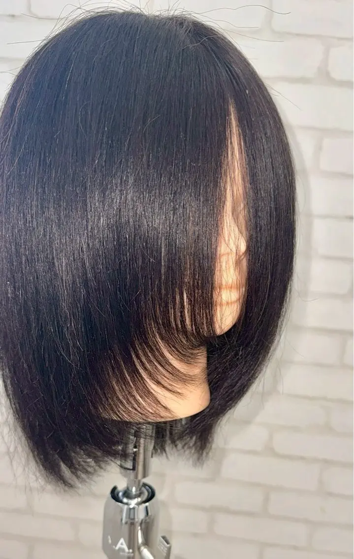 セミロング 顔まわりレイヤー 顔周りカット レイヤーカット THETAふじみ野 古屋のヘアスタイル