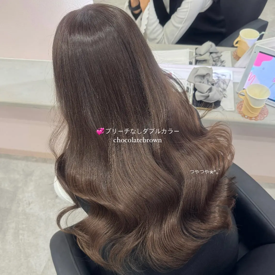ロング カラー ヘアアレンジ カット ヘアカラー トリートメント 最新艶髪トレンド￤ ヘア￤miyu🐒♡のヘアスタイル