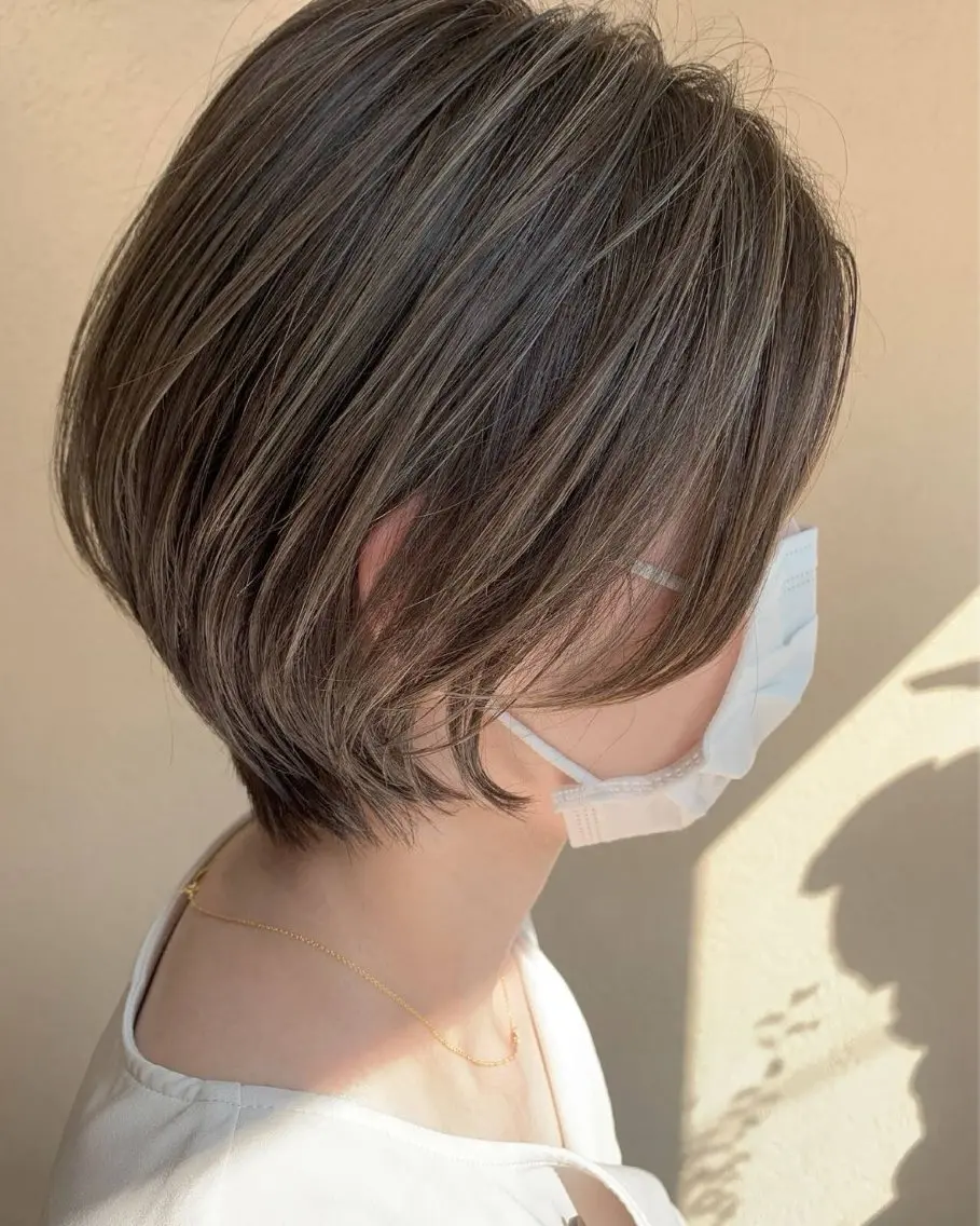 ショート カラー shiomiH/ HARUKAのヘアスタイル