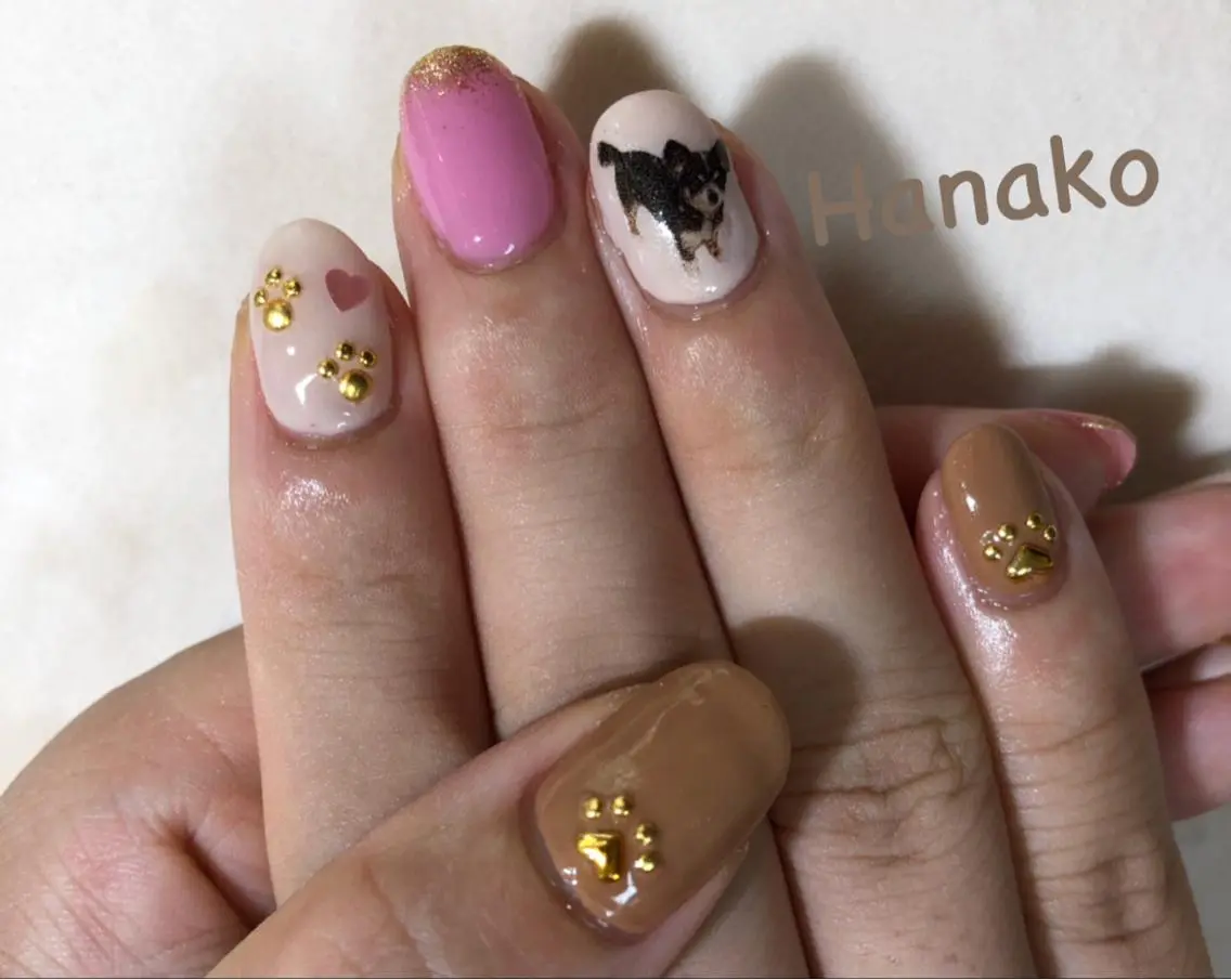 ネイル お絵描きネイル Hanakoのネイルデザイン
