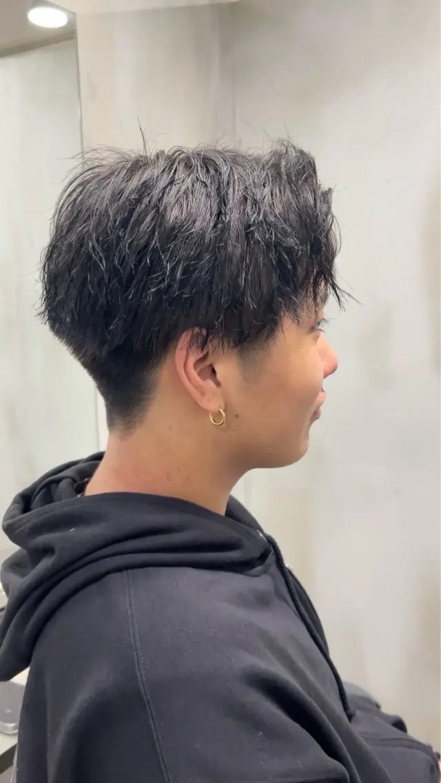 【人気】メンズカット+プレミアム艶カラー全体の写真