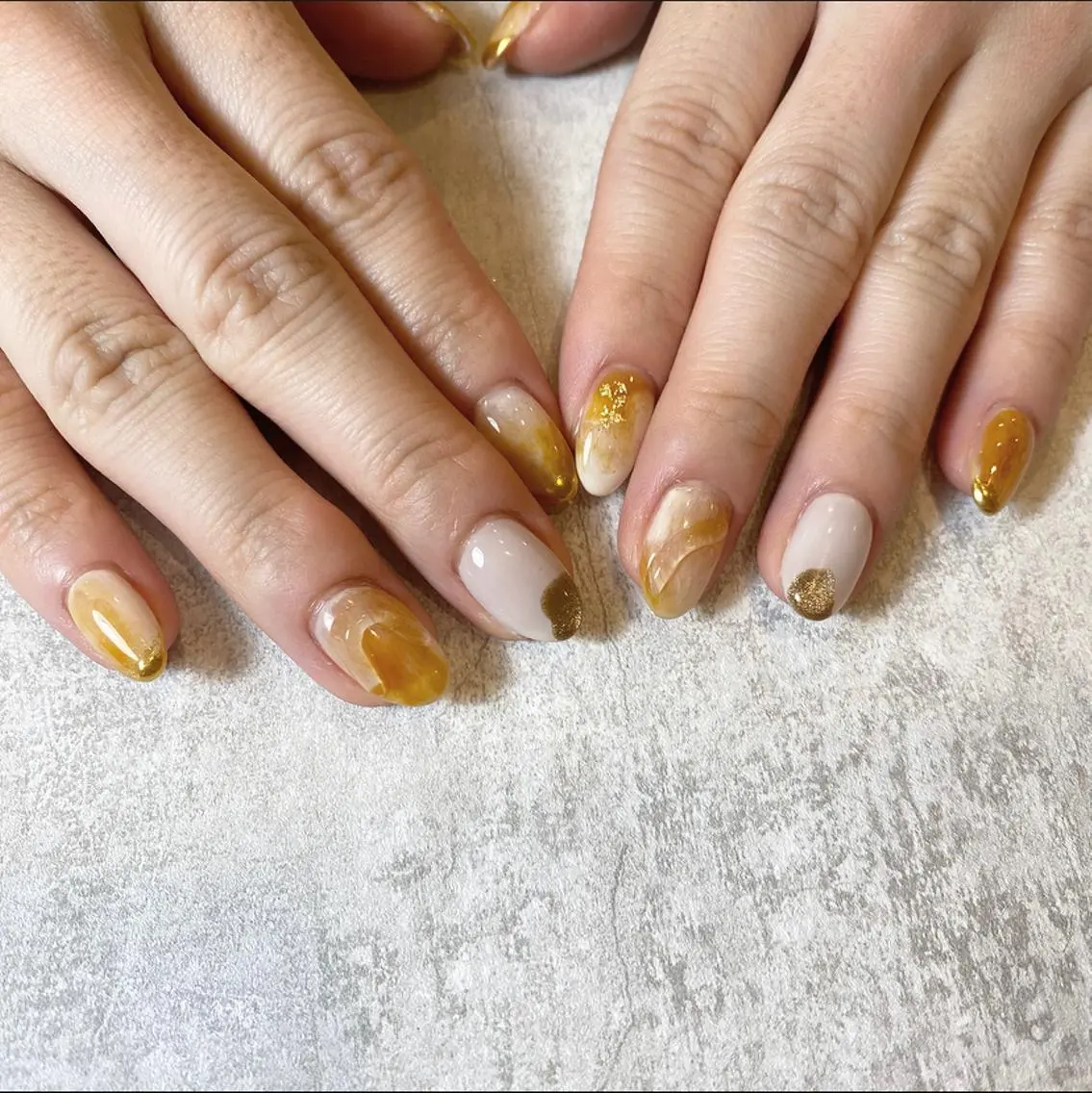 ネイル アートネイル ニュアンスネイル 後藤 美奈のネイルデザイン