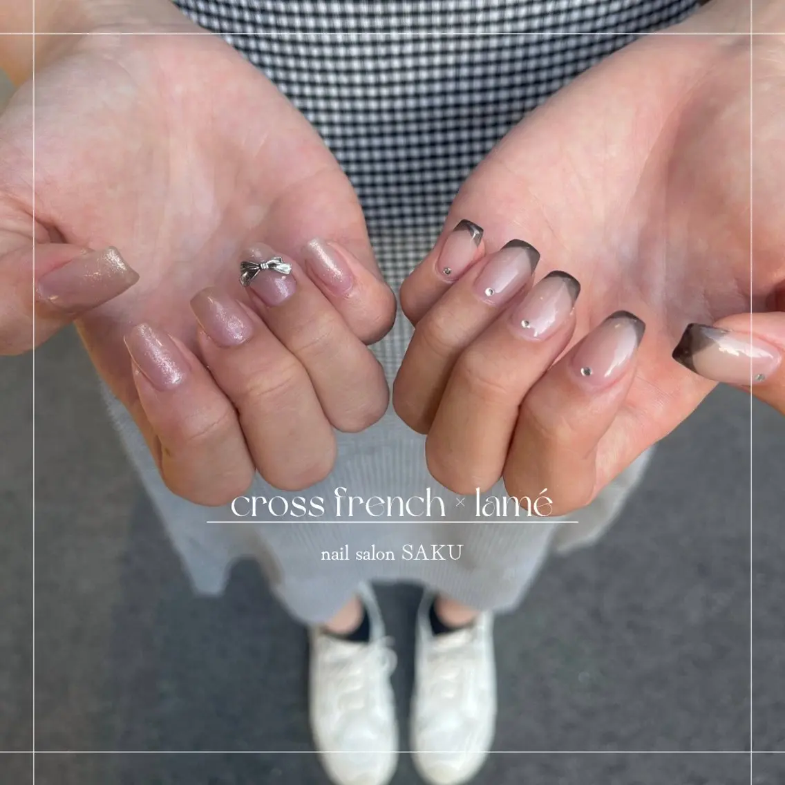 ネイル ニュアンスネイル シンプルネイル SAKU nail 作島茜のネイルデザイン