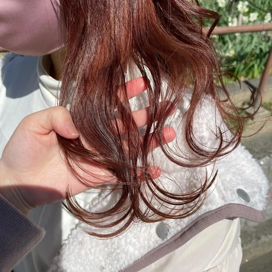 ロング カラー ヘアアレンジ ピンクカラー なつき/艶ピンク/ girly hairのヘアスタイル