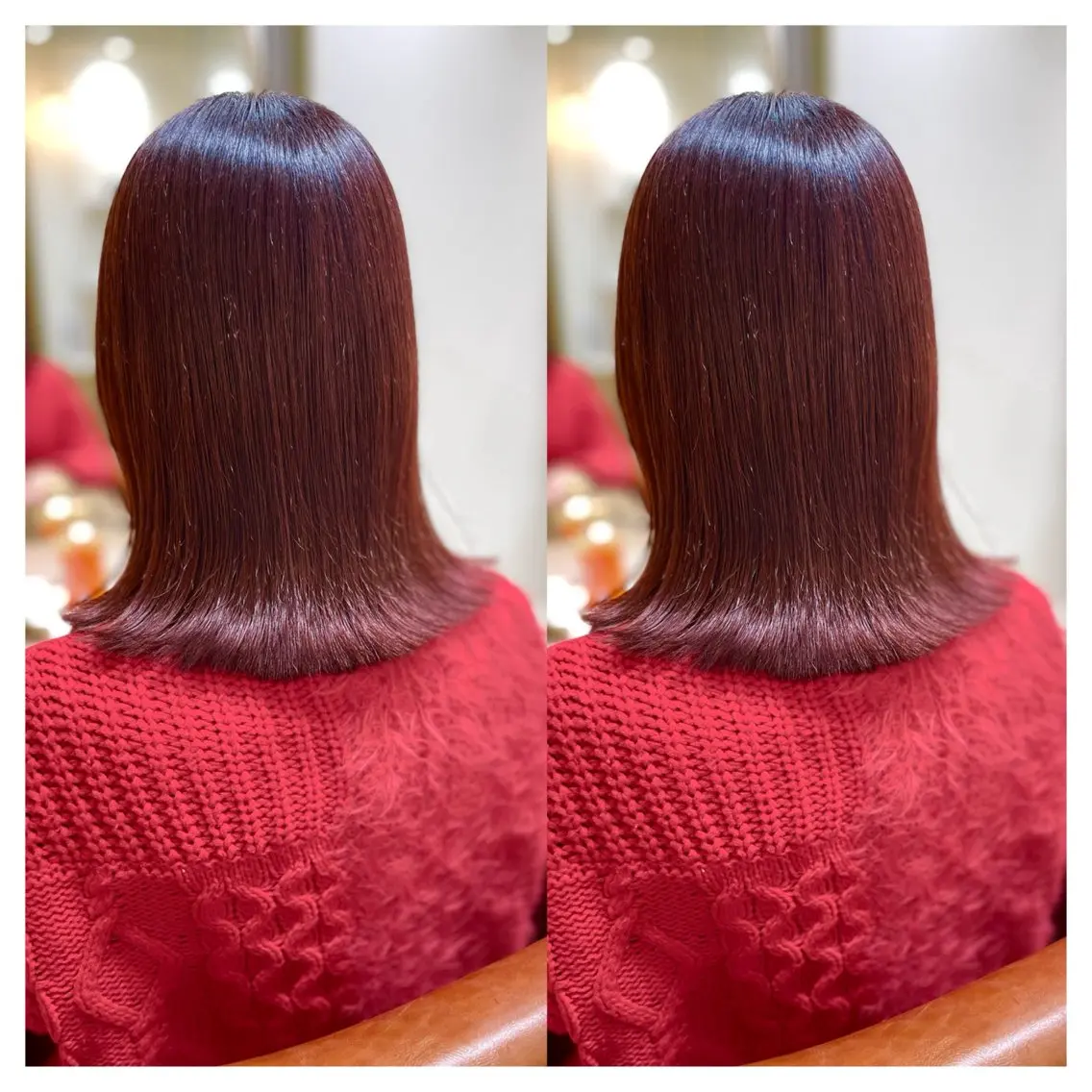 ミディアム カラー カット ヘアカラー トリートメント 村山 茉衣のヘアスタイル