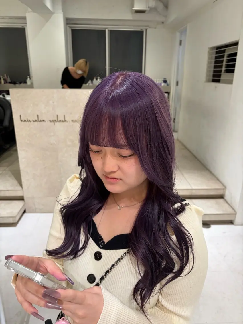 ロング カラー 透明感カラー✮*｡ﾟ ayunaのヘアスタイル