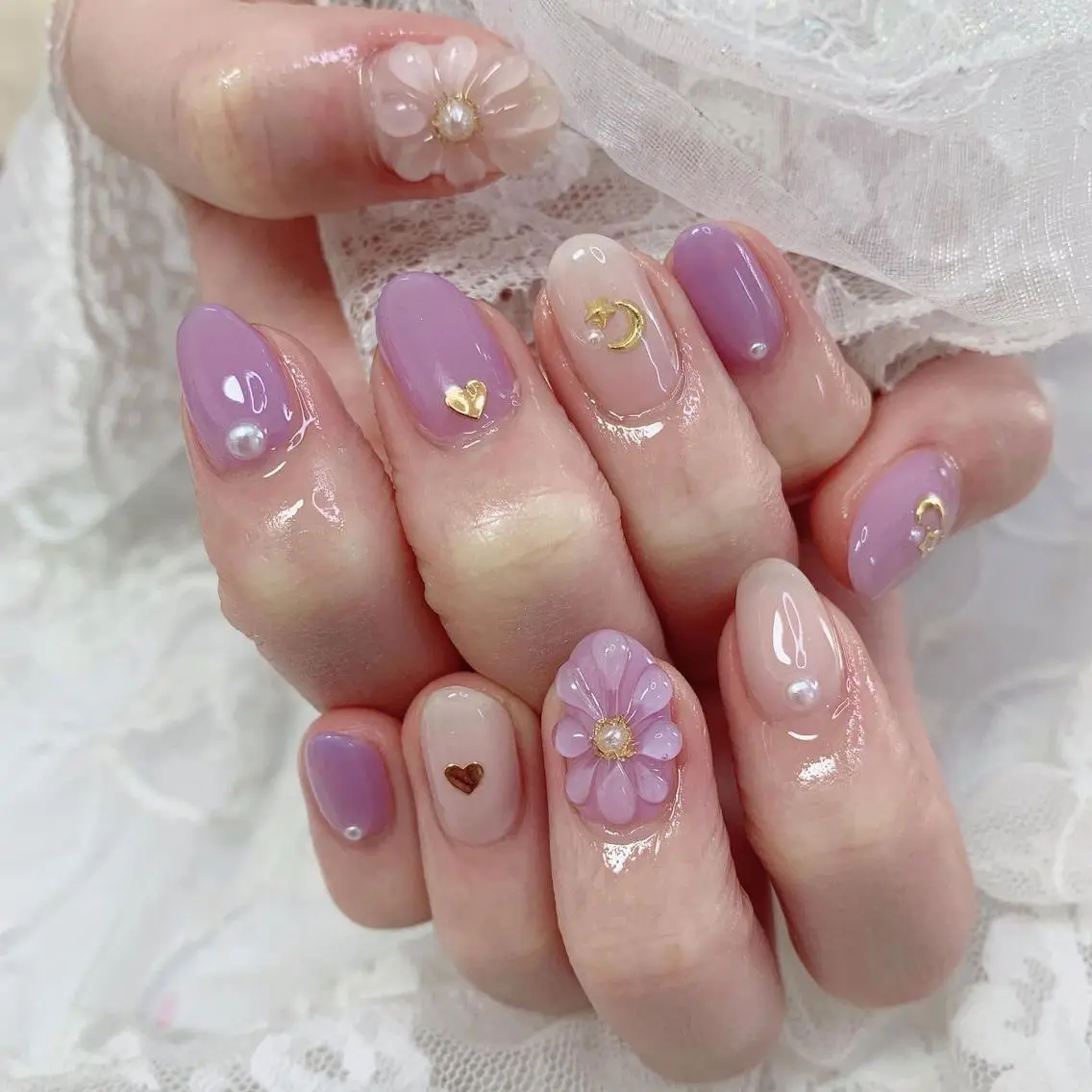 ネイル ハンドネイル La neige* yuki 🐩🌙のネイルデザイン