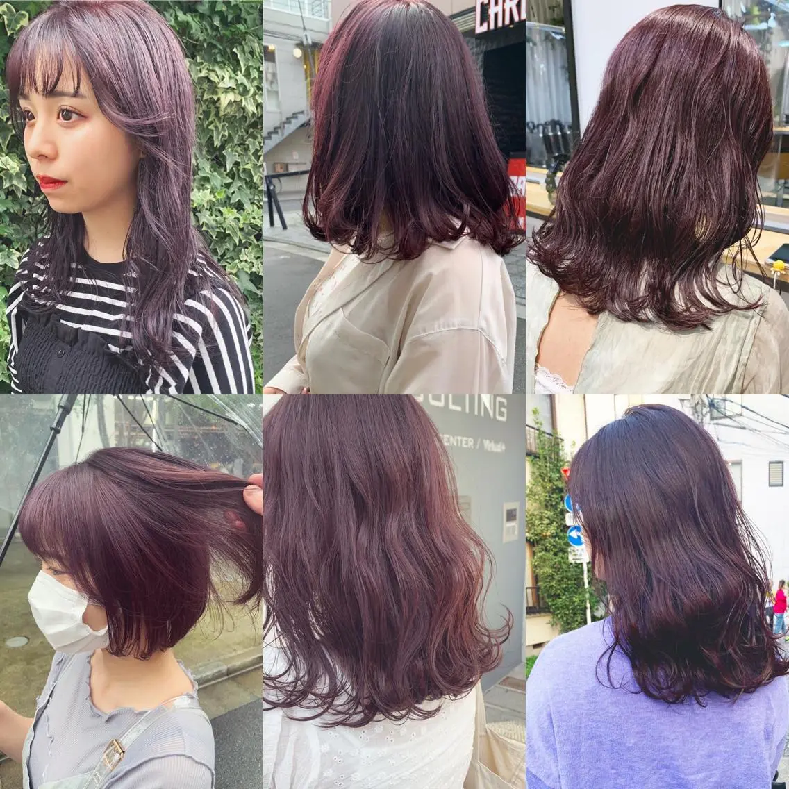 セミロング カラー ネイル ハイトーンボブ 前田 表参道　グレージュのヘアスタイル