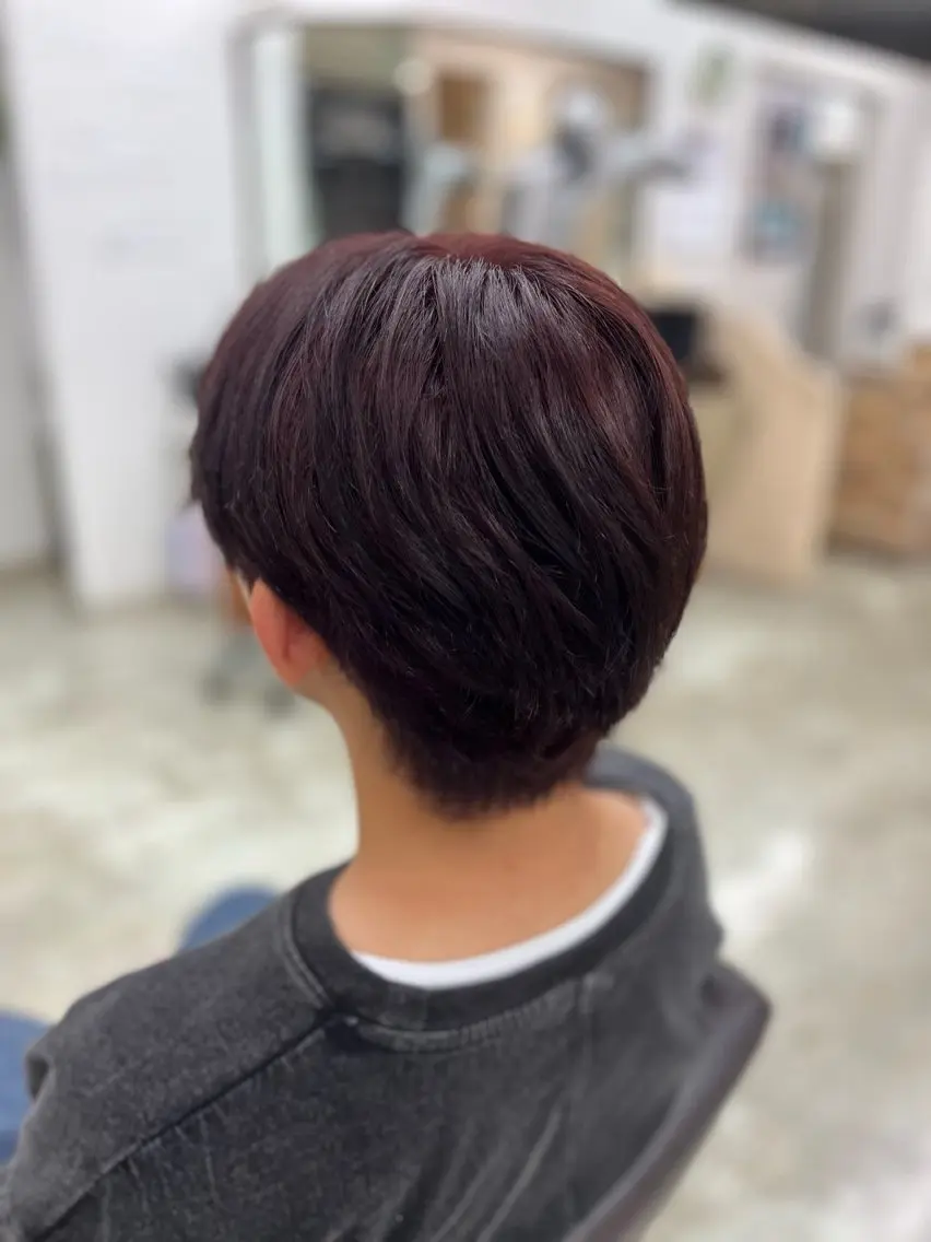 カラー メンズ メンズブリーチ ブリーチ ダブルカラー ブリーチなしカラー レッドカラー ヘアカラー サイトウ タクトのヘアスタイル