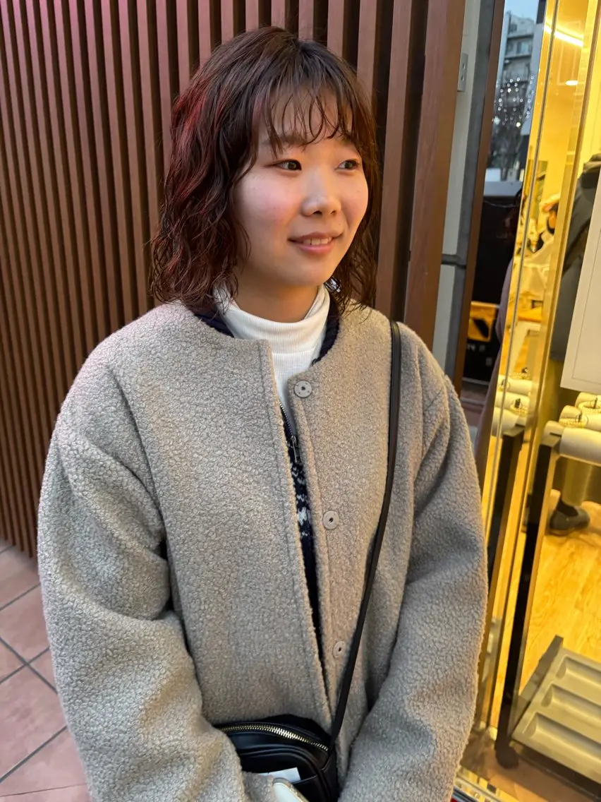 パーマ ボブ カット パーマ トリートメント ayaka #パーマ#アレンジのヘアスタイル