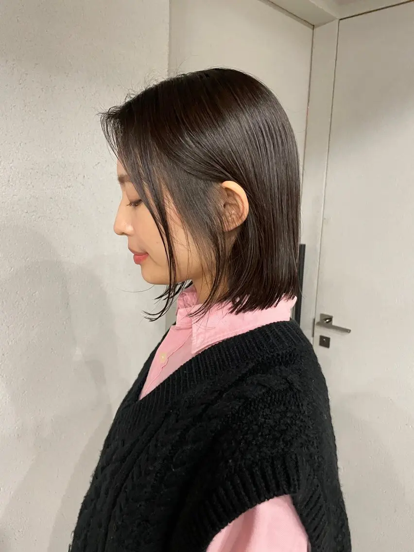 ミディアム カラー カット ヘアカラー トリートメント 表参道🌿赤み消し カラー/チナツのヘアスタイル