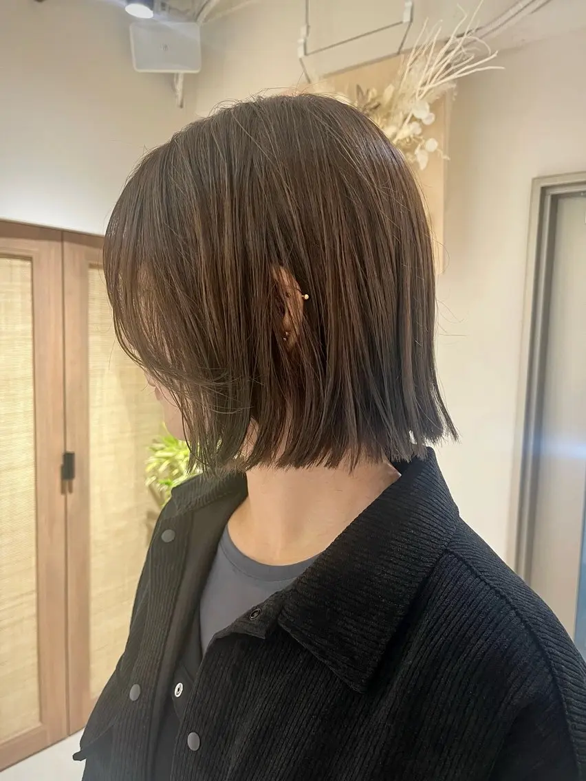 ショート カラー ボブ KANO🌷 艶カラーのヘアスタイル