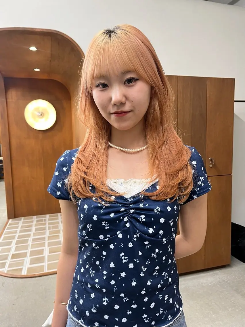 セミロング ヘアカラー 村田 流彩のヘアスタイル