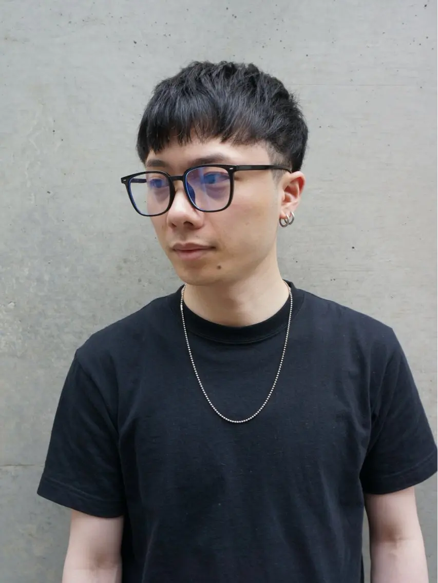 ショート メンズ メンズブリーチ フェザーパーマ メンズハイライト メンズハイトーン メンズパーマ カット メンズハイトーン/ ブリーチ💫カイセイのヘアスタイル