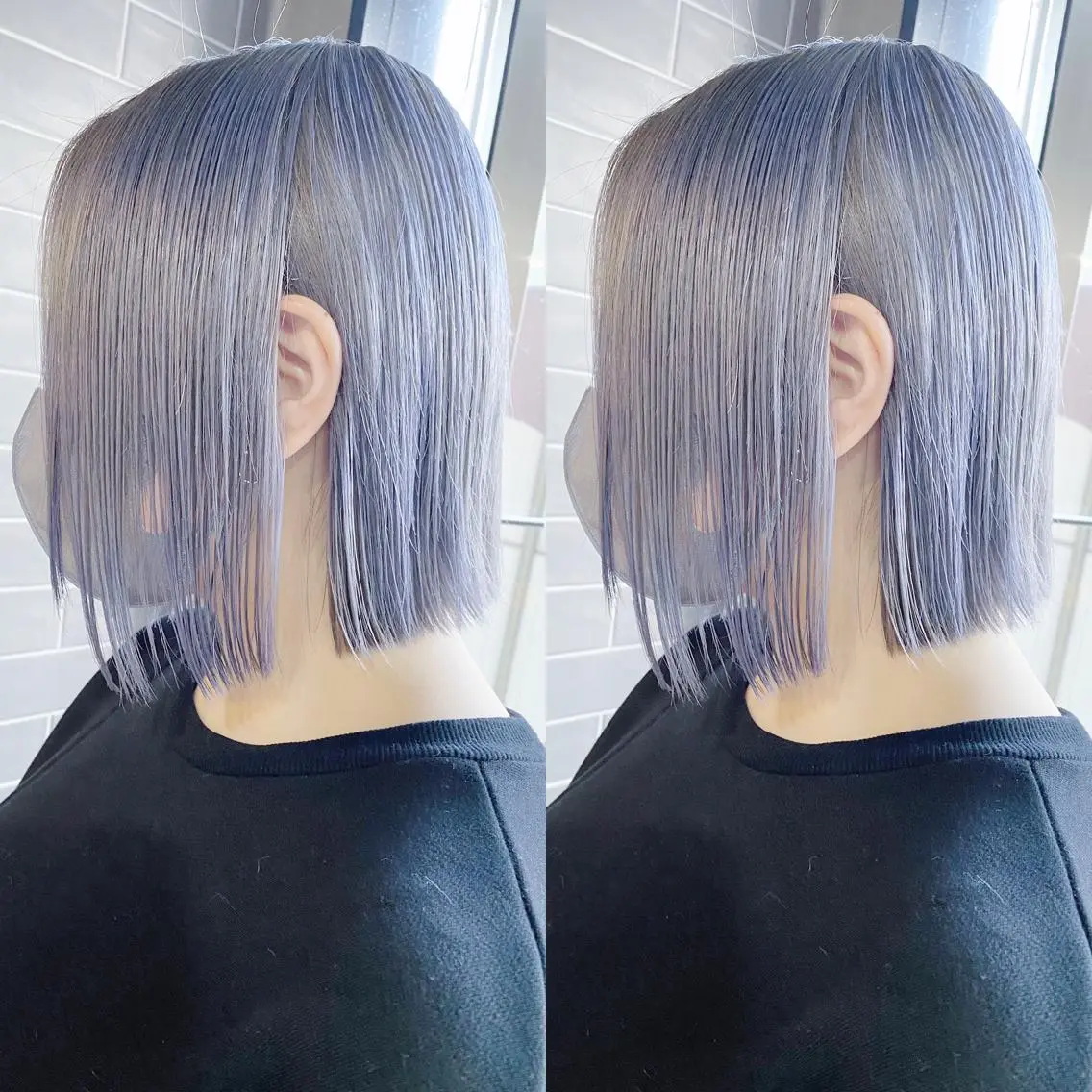ミディアム カラー ヘアカラー yoriダブルカラー 代表すがわらのヘアスタイル