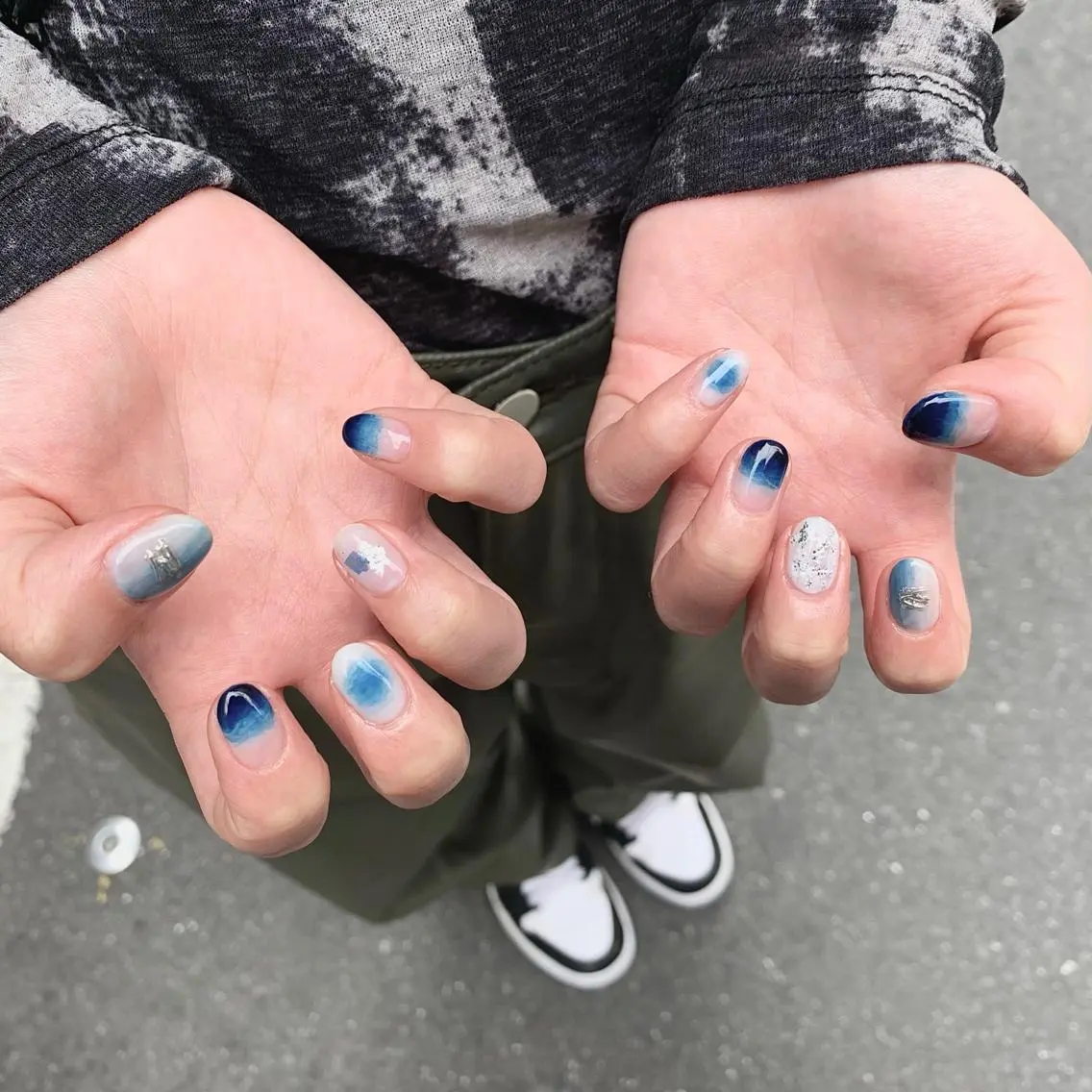 ネイル 持ち込み ニュアンスネイル SAPHIR nail & eyeのマツエク・マツパデザイン