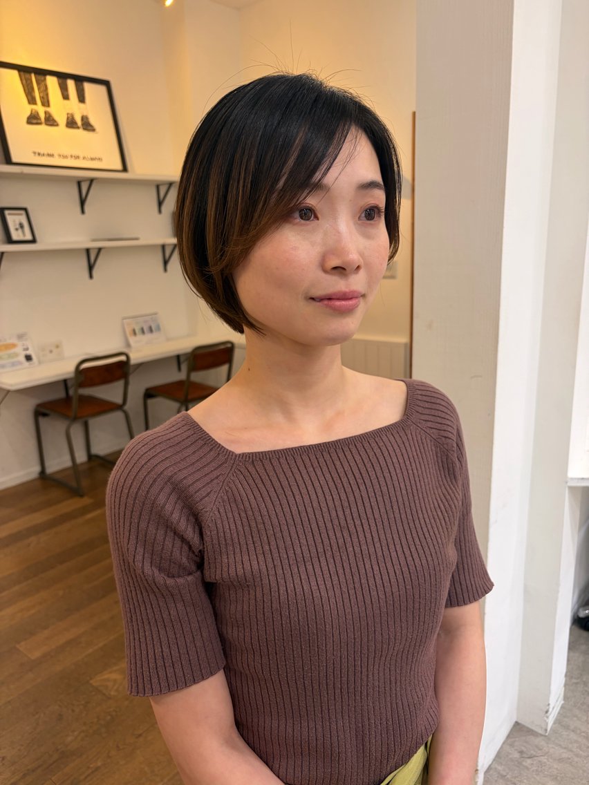 ショート カラー ヘアアレンジ カット 無料カットモデル‪✨ ✂️Nanami🌷のヘアスタイル